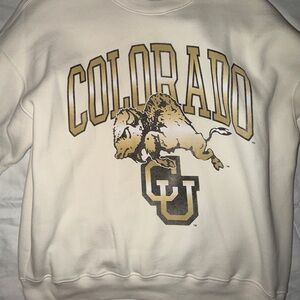 Abercrombie & Fitch Colorado Graphic Men's Sweater - Cream